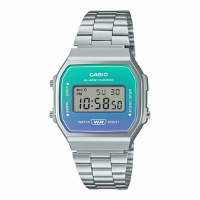 Casio Vintage Style Digital Stainless Steel Band Watch A168WER-2A