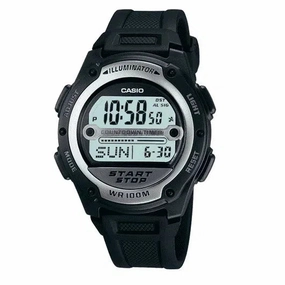 Casio W-756-1AVDF Black Resin Watch for Men and Women