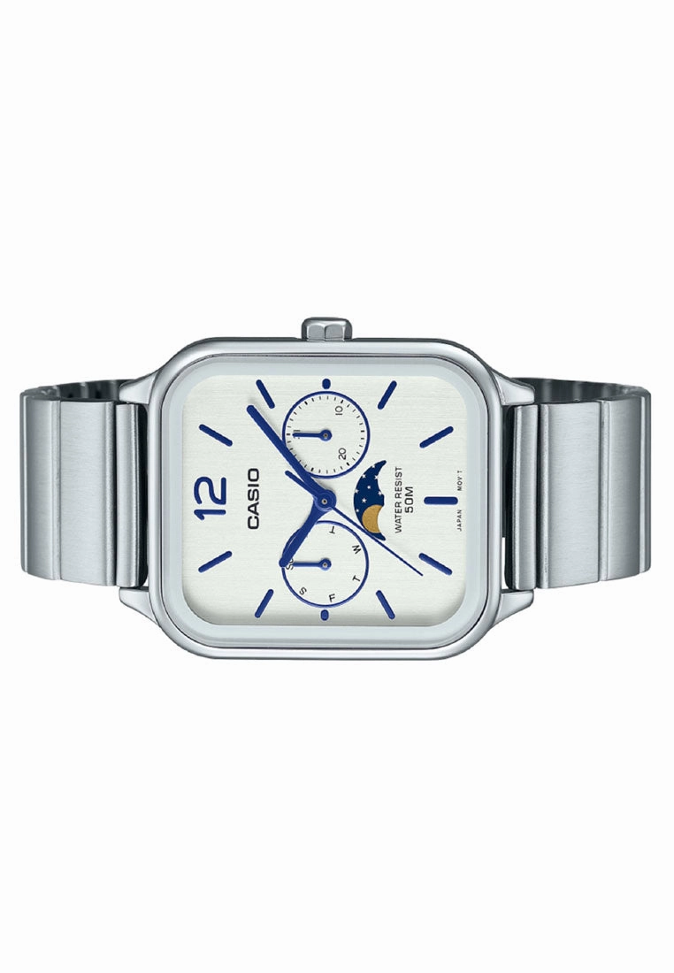 Casio Watch MTP-M305D-7A  Chronograph Stainless Steel Strap Watch For Men
