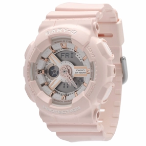 Casio Women's Analog-Digital Watch - Baby-G Pink Resin Strap | BA110RG-4A