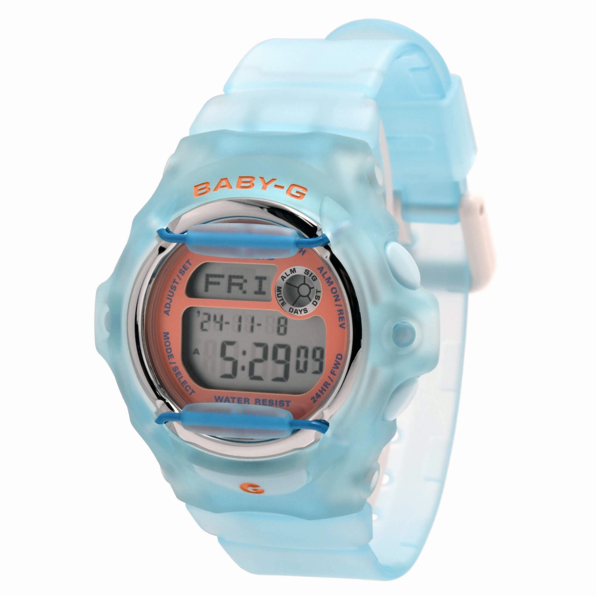 Casio Women's Digital Watch - Baby-G Digital Dial Light Blue Strap Dive | BG169R-2C