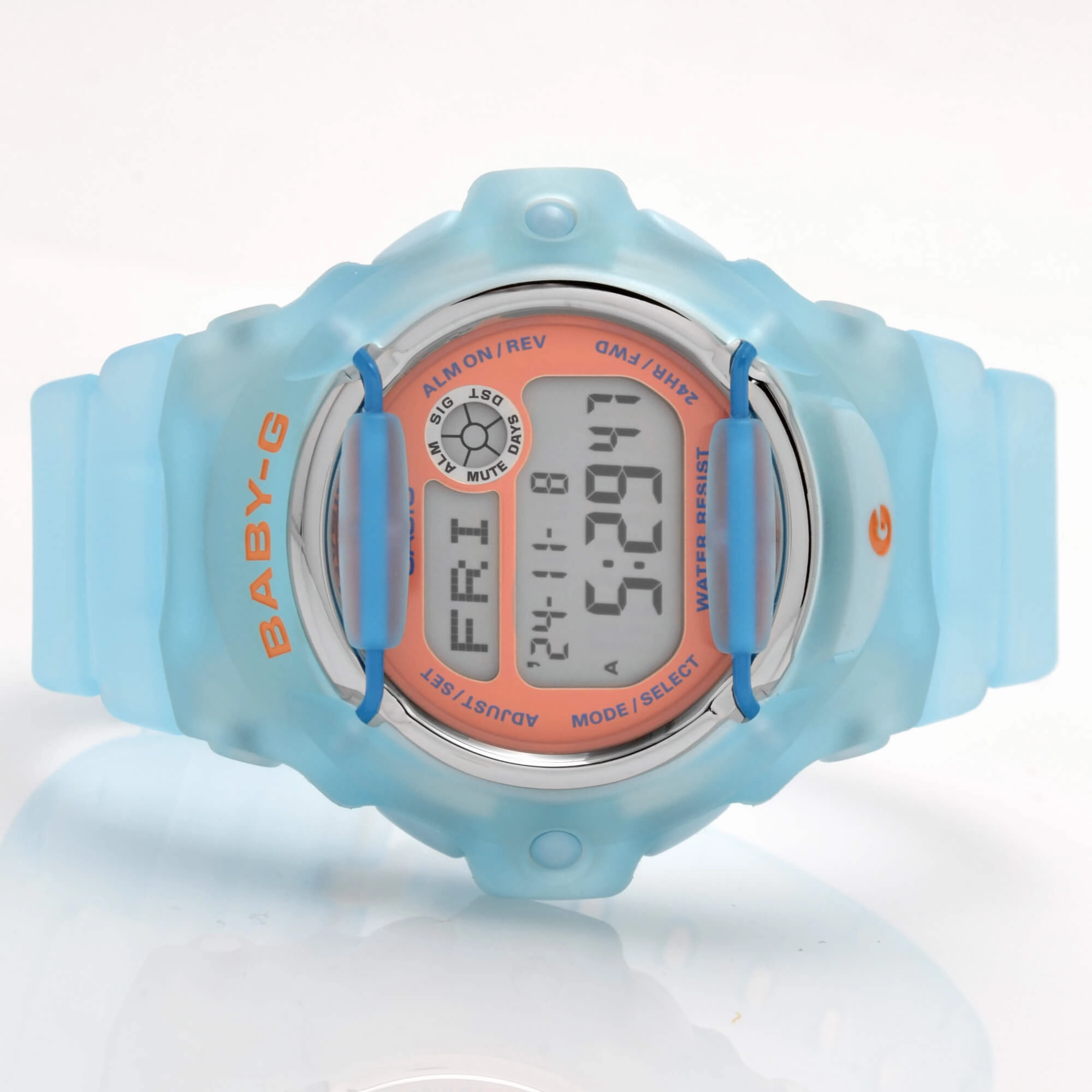 Casio Women's Digital Watch - Baby-G Digital Dial Light Blue Strap Dive | BG169R-2C