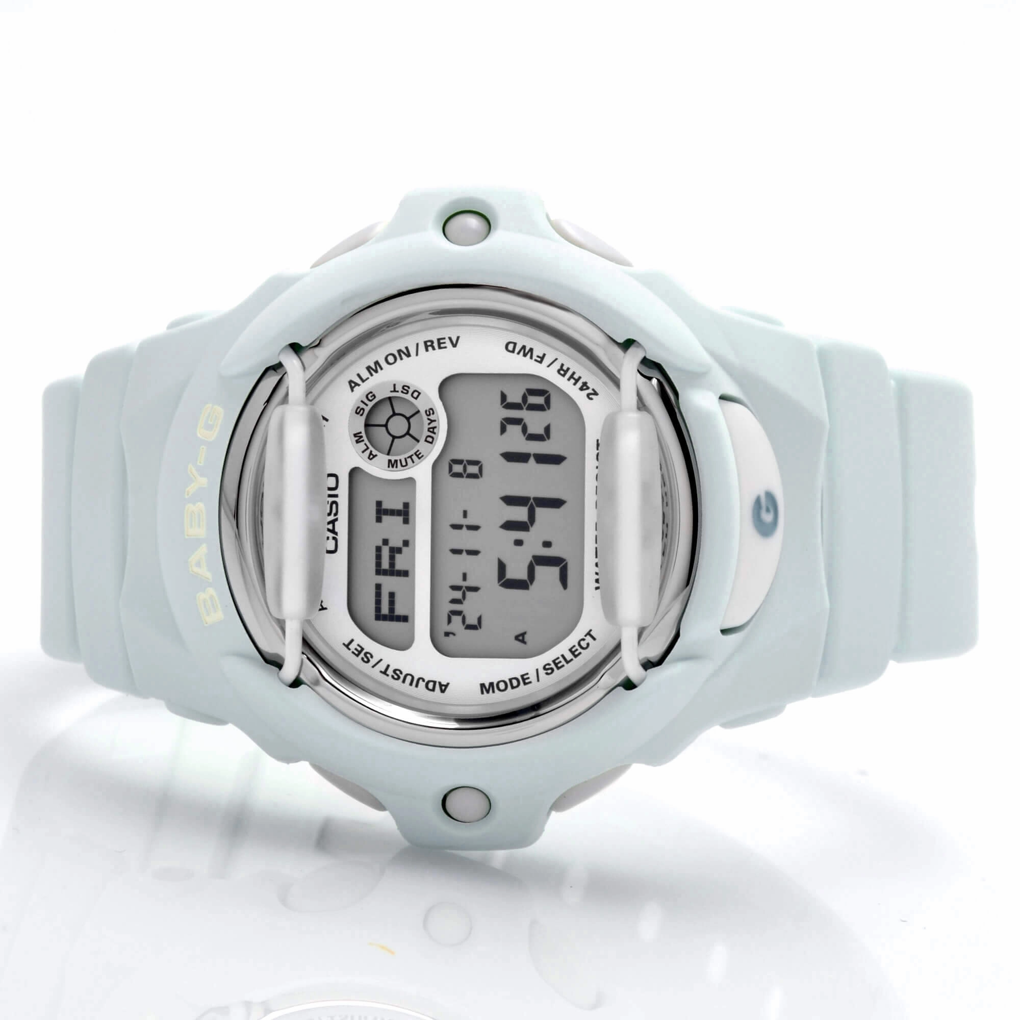 Casio Women's Digital Watch - Baby-G Digital Dial Light Green Strap Dive | BG169R-3