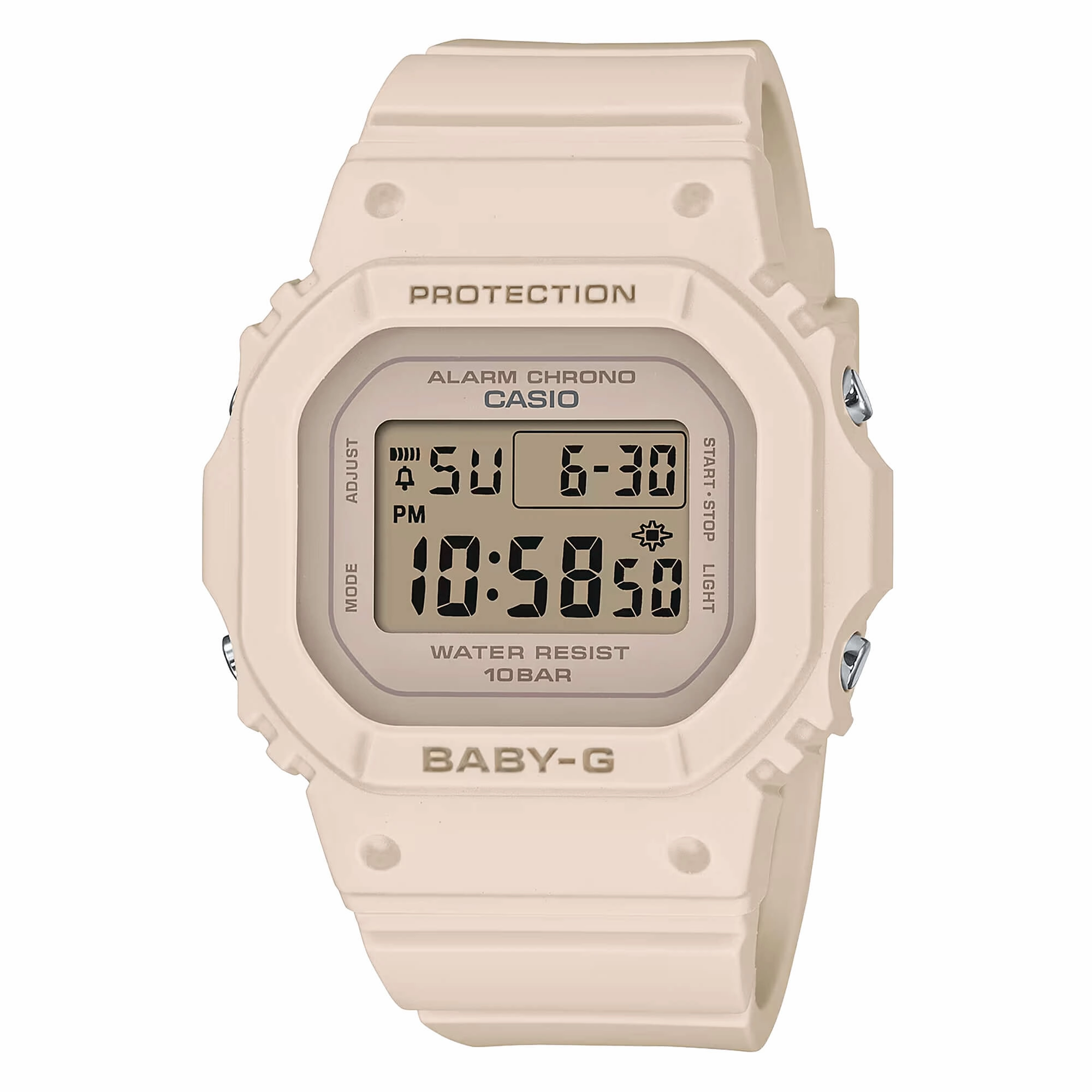 Casio Women's Digital Watch - Baby-G Quartz Chrono Black Resin Strap | BGD-565-4