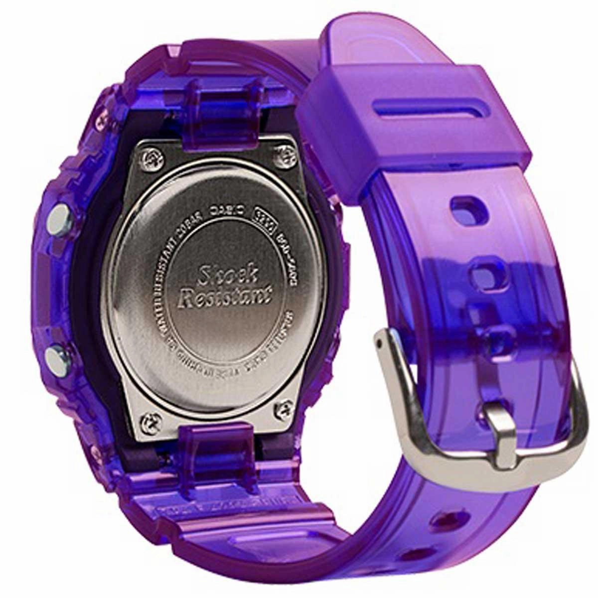 Casio Women's Quartz Watch - Baby-G Alarm Semi-Transparent Resin Strap | BGD560S-6