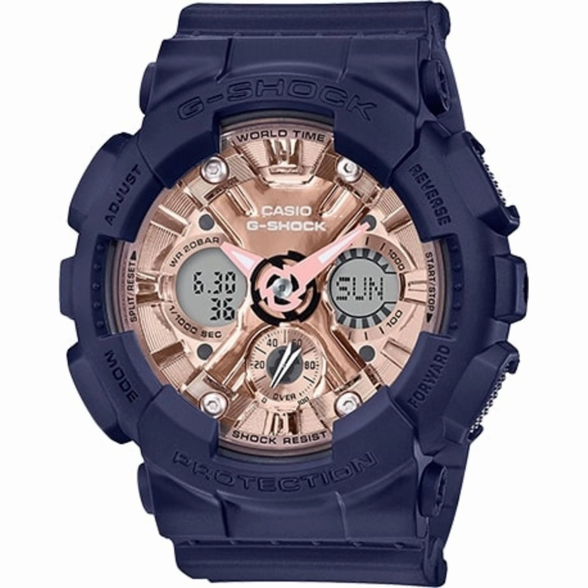 Casio Women's Watch - G-Shock Analog-Digital Dial Navy Blue Strap | GMA-S120MF-2A2CR