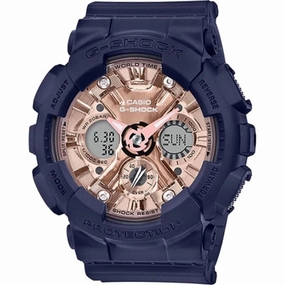 Casio Women's Watch - G-Shock Analog-Digital Dial Navy Blue Strap | GMA-S120MF-2A2CR