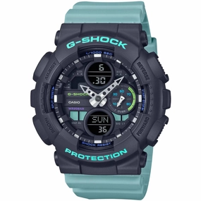 Casio Women's Watch - G-Shock Analog-Digital Dial Sky Blue Resin Strap | GMAS140-2A