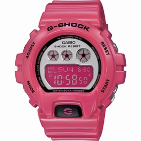 Casio Women's Watch - G-Shock Chronograph Pink Resin Strap Digital | GMDS6900CC-4