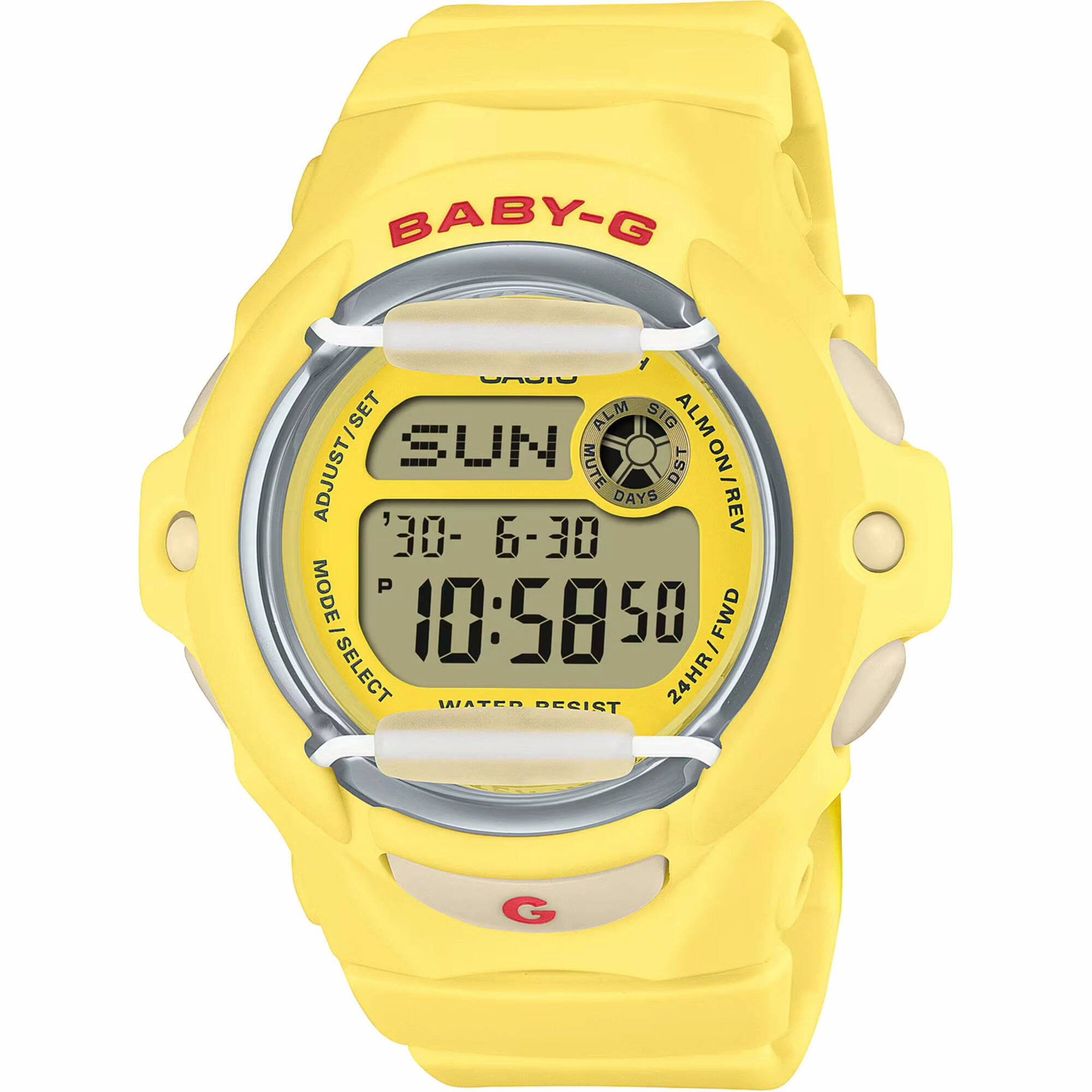 Casio Women's Watch Baby-G World Time Yellow and Grey Dial Strap BG-169CH-9CR