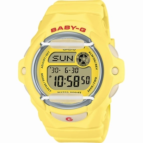 Casio Women's Watch Baby-G World Time Yellow and Grey Dial Strap BG-169CH-9CR