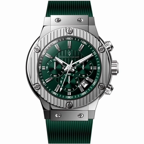 Christian Van Sant Men's Watch - Monarchy Quartz Green Dial Rubber Strap | CV8143