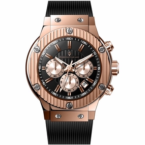 Christian Van Sant Men's Watch - Monarchy Quartz Red Dial Rubber Strap | CV8146