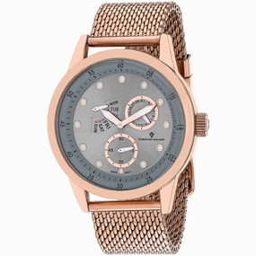 Christian Van Sant Men's Watch - Rio Quartz Silver Dial Rose Gold Bracelet | CV8718