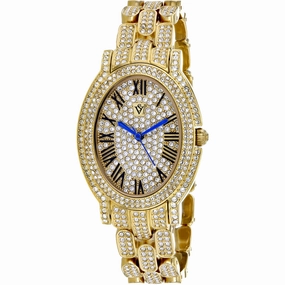 Christian Van Sant Women's Watch - Amore Quartz Yellow Gold Steel Bracelet | CV7231