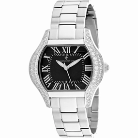 Christian Van Sant Women's Watch - Bianca Quartz Black Dial Silver Bracelet | CV1831