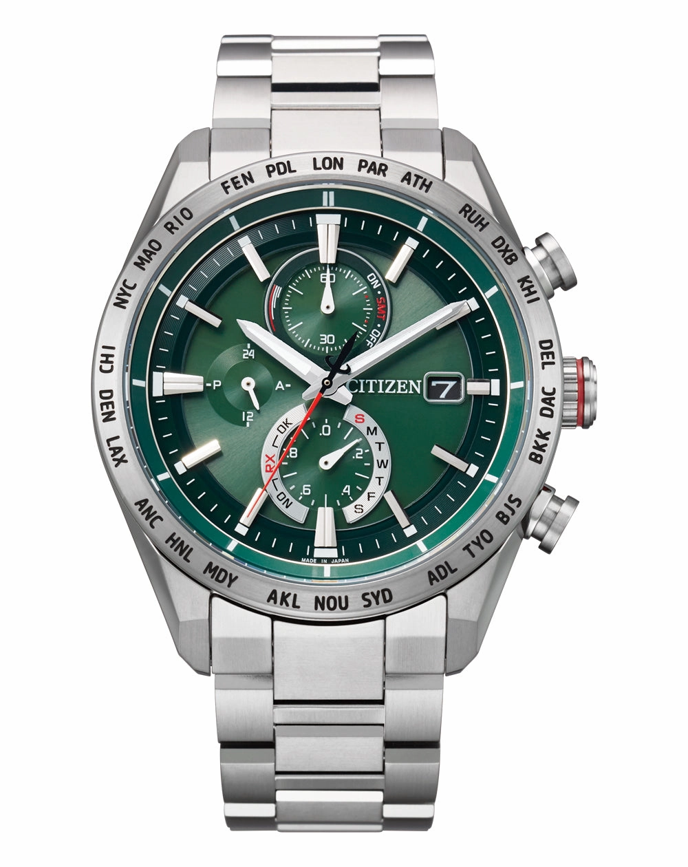 Citizen Attesa Radio Controlled Eco-Drive Titanium Watch AT8181-63W