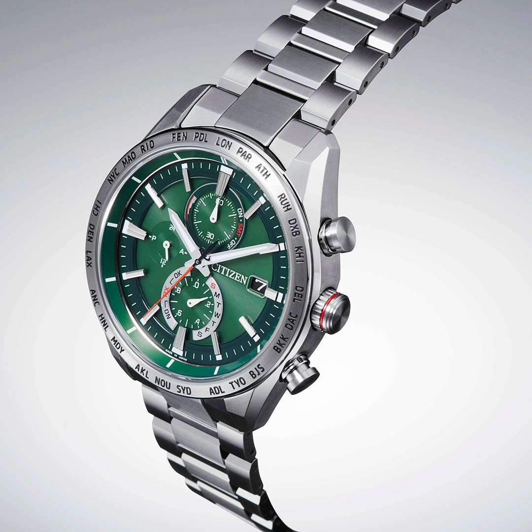 Citizen Attesa Radio Controlled Eco-Drive Titanium Watch AT8181-63W