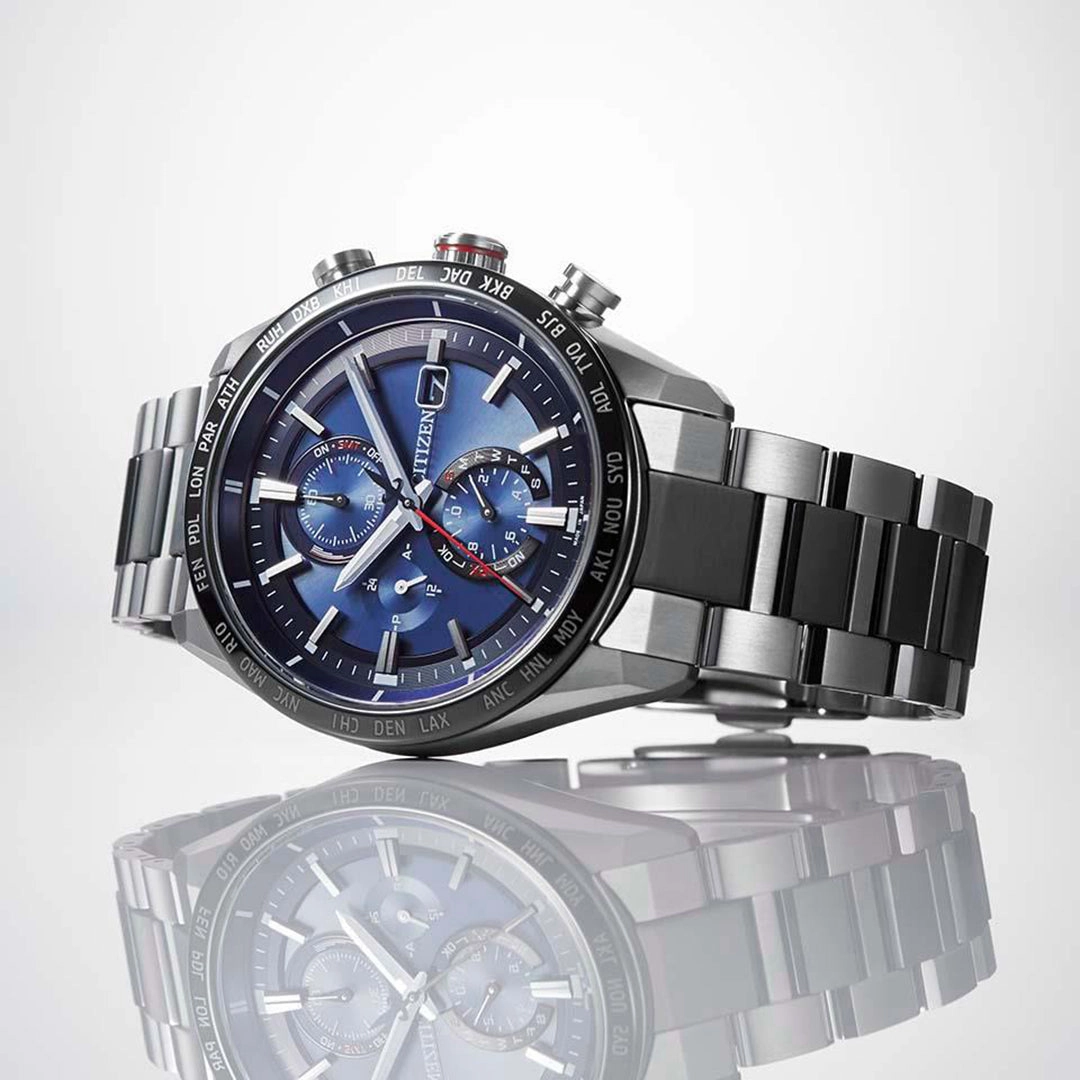 Citizen Attesa Radio Controlled Eco-Drive Titanium Watch AT8186-51L