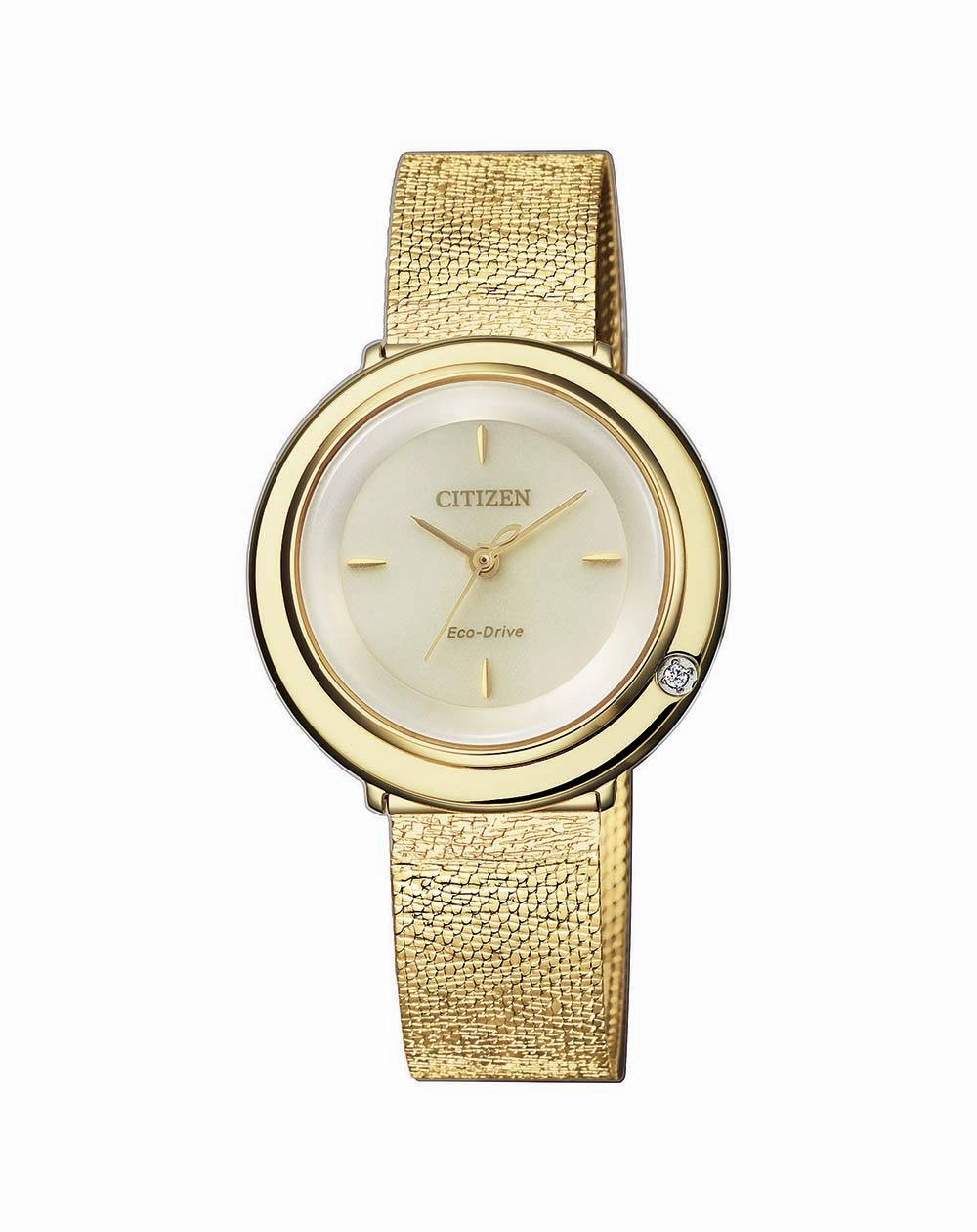 Citizen Diamond and Mesh Bracelet Women's Watch EM0642-87P