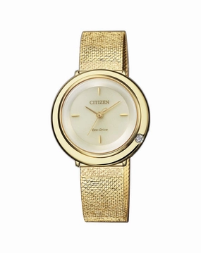 Citizen Diamond and Mesh Bracelet Women's Watch EM0642-87P