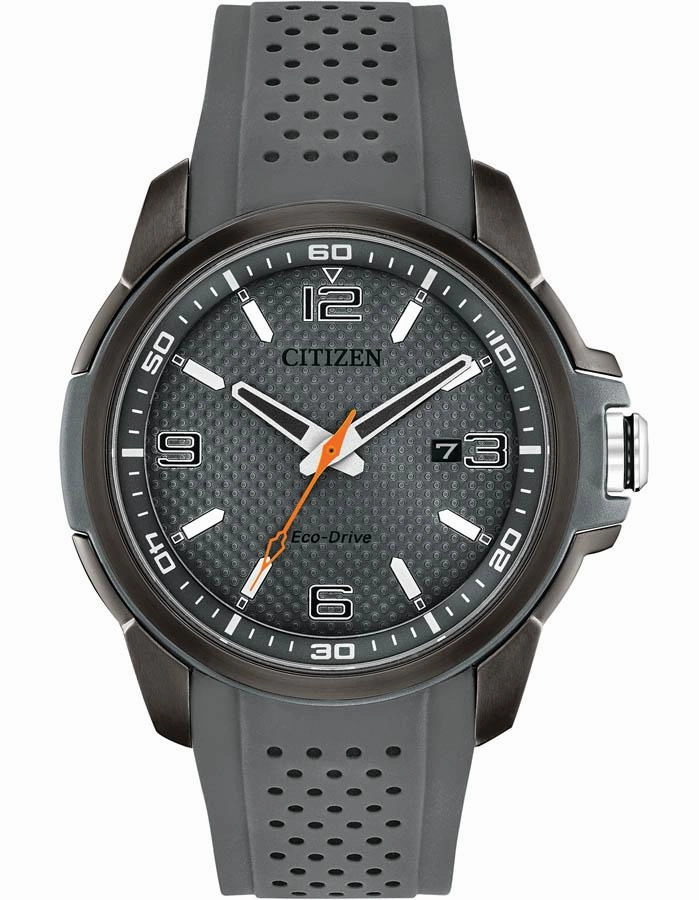 Citizen DRIVE AR Mens Sport Watch - Gray Dial - Gray Stainless - Date - Strap