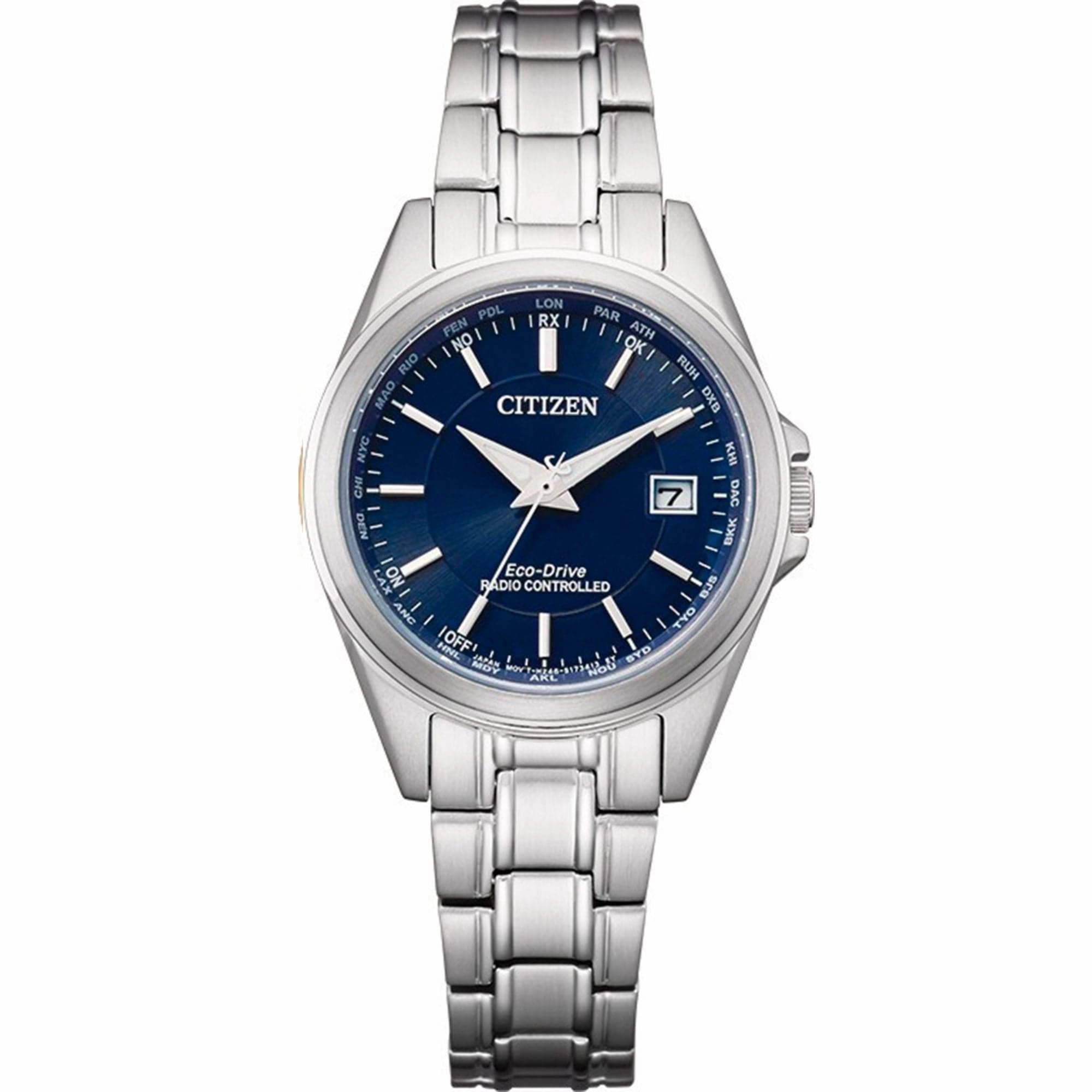CITIZEN EC1180-81L ECO-DRIVE RADIO CONTROLLED STAINLESSS STEEL MEN'S WATCH