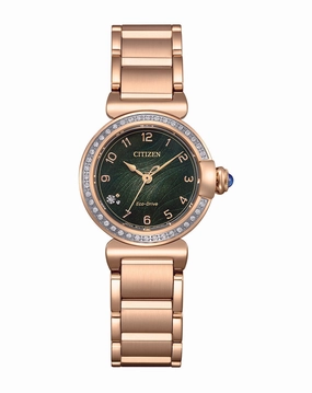 Citizen Eco-Drive Green Dial Stainless Steel Watch EM1123-62X