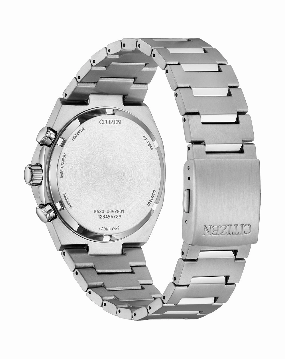 Citizen Eco-Drive Zenshin Chrono Orange Dial Stainless Steel Watch CA4610-85Z