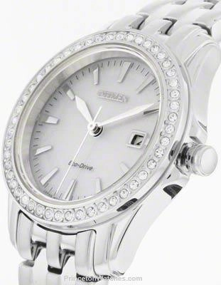 Citizen Ladies Silhouette Crystal - Stainless Steel - Silver-Tone Dial - Date