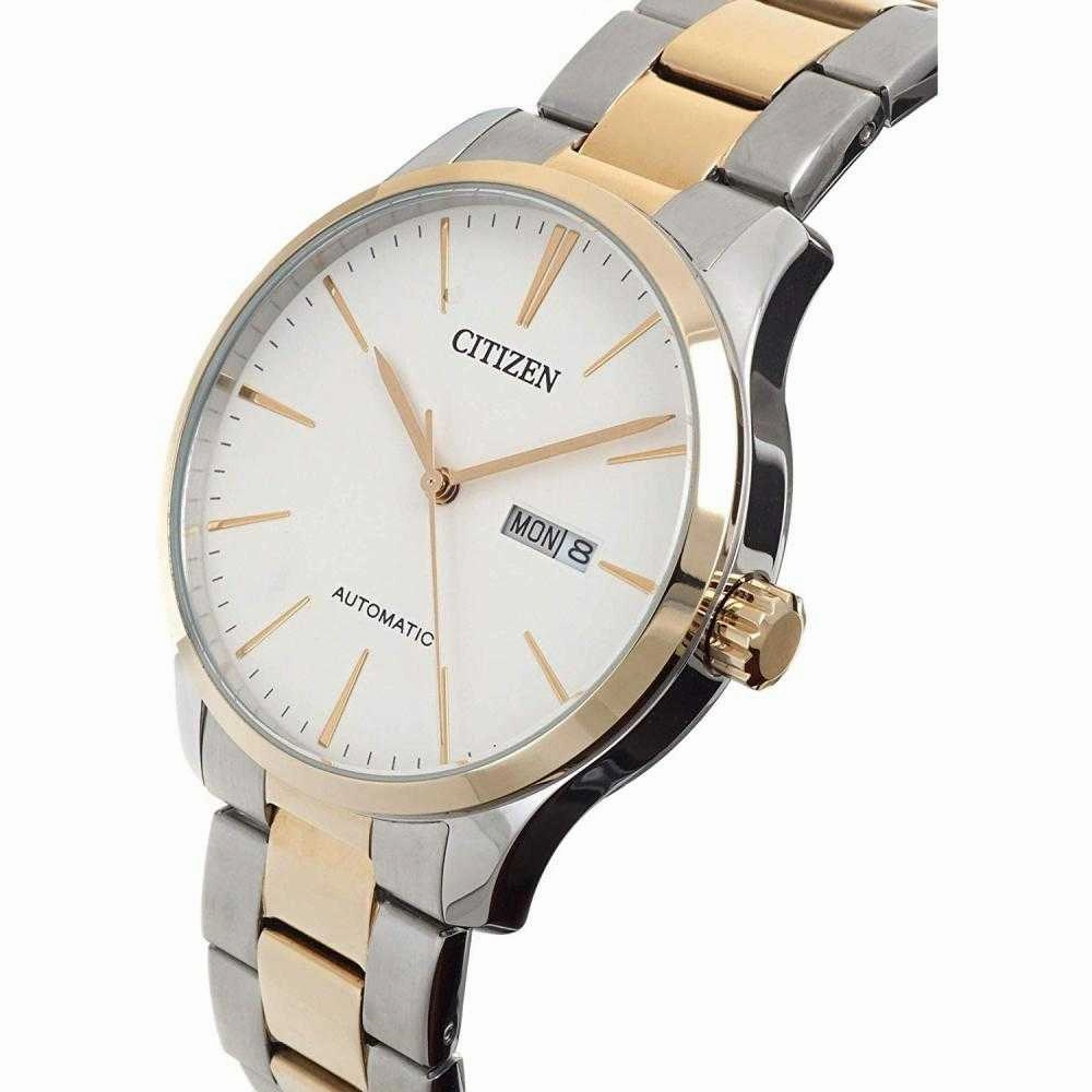 Citizen Mechanical Two-Tone Steel Unisex Watch NH8356-87AB