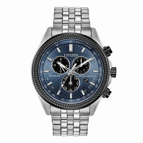 Citizen Men's Chronograph Watch - Brycen Blue & Black Dial | BL5568-54L