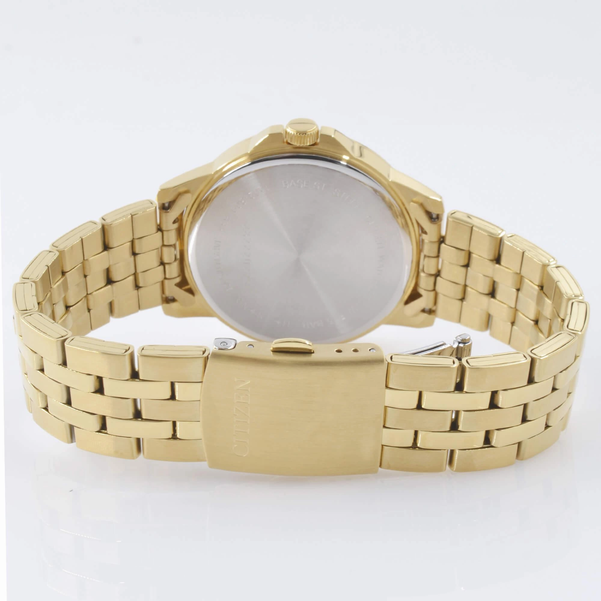 Citizen Men's Watch - Japanese Quartz Day-Date Yellow Gold Bracelet | BF2013-56E