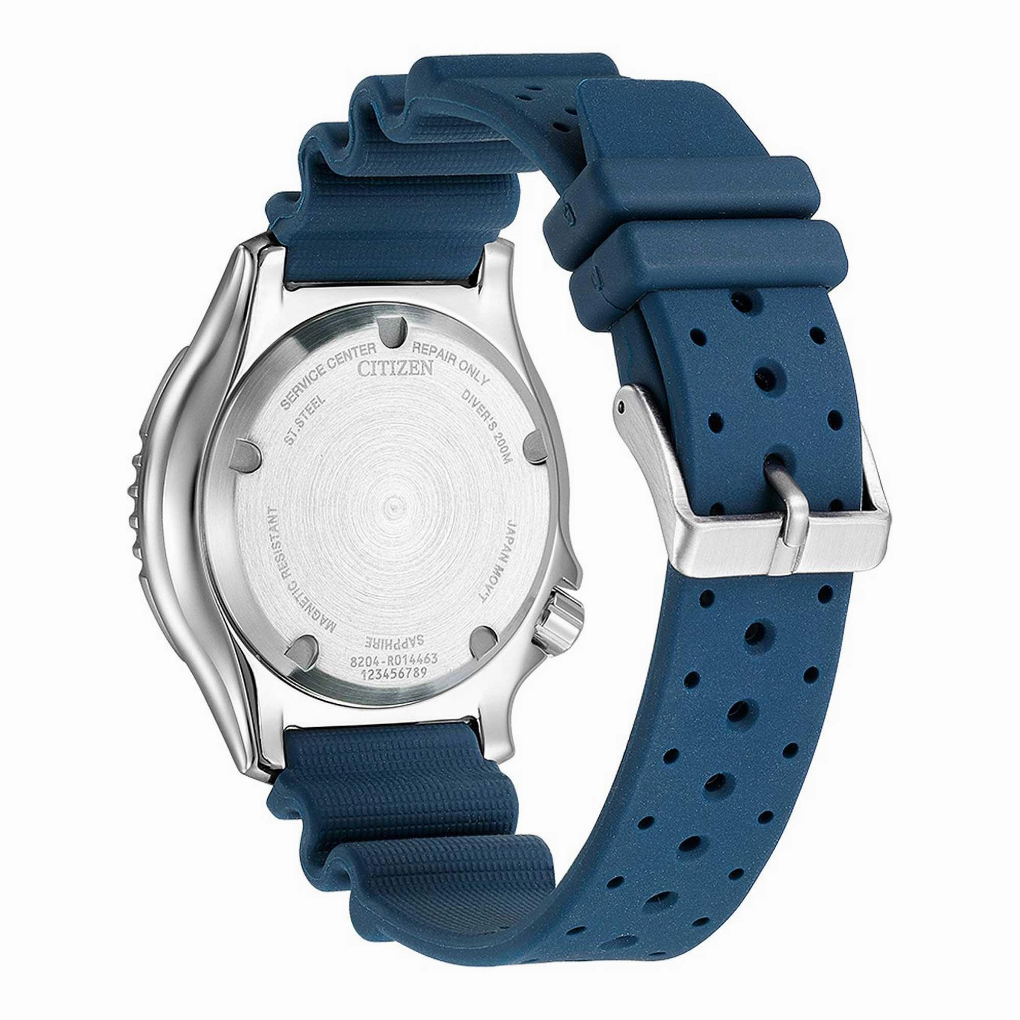 Citizen Men's Watch - Promaster Automatic Blue Silicone Rubber Strap | NY0141-10L