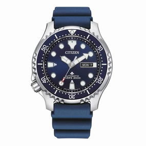 Citizen Men's Watch - Promaster Automatic Blue Silicone Rubber Strap | NY0141-10L
