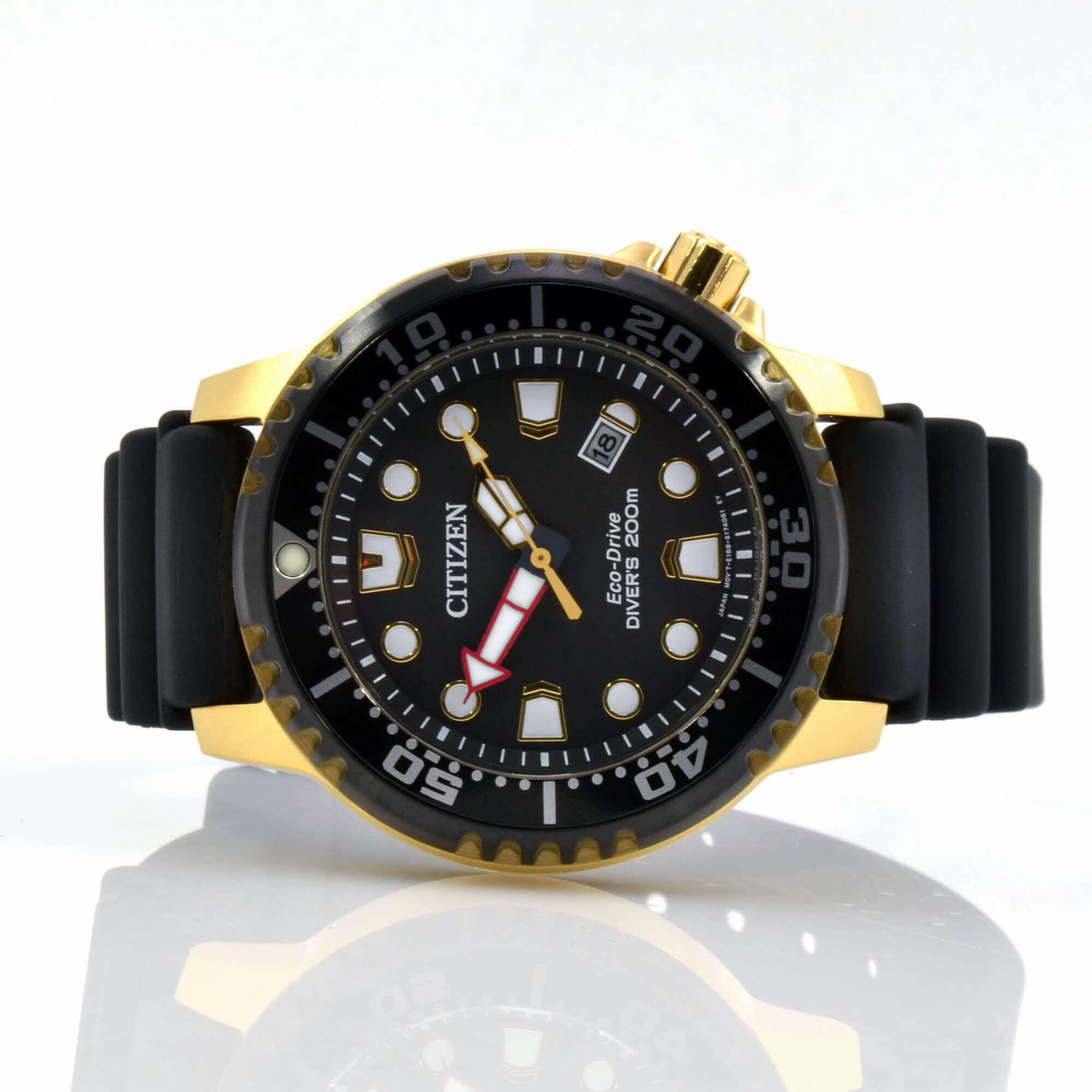 Citizen Men's Watch - Promaster Dive Eco-Drive Black Polyurethane Strap | BN0152-06E