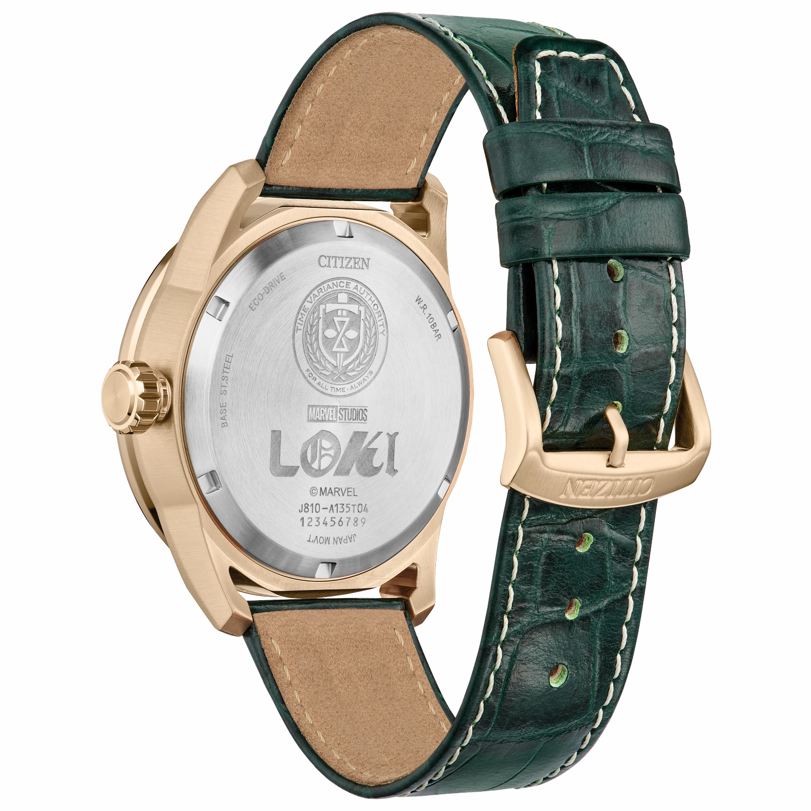 CITIZEN Mens Eco-Drive Ring Loki Marvel Villians AW1363-06W