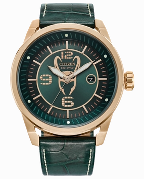 CITIZEN Mens Eco-Drive Ring Loki Marvel Villians AW1363-06W