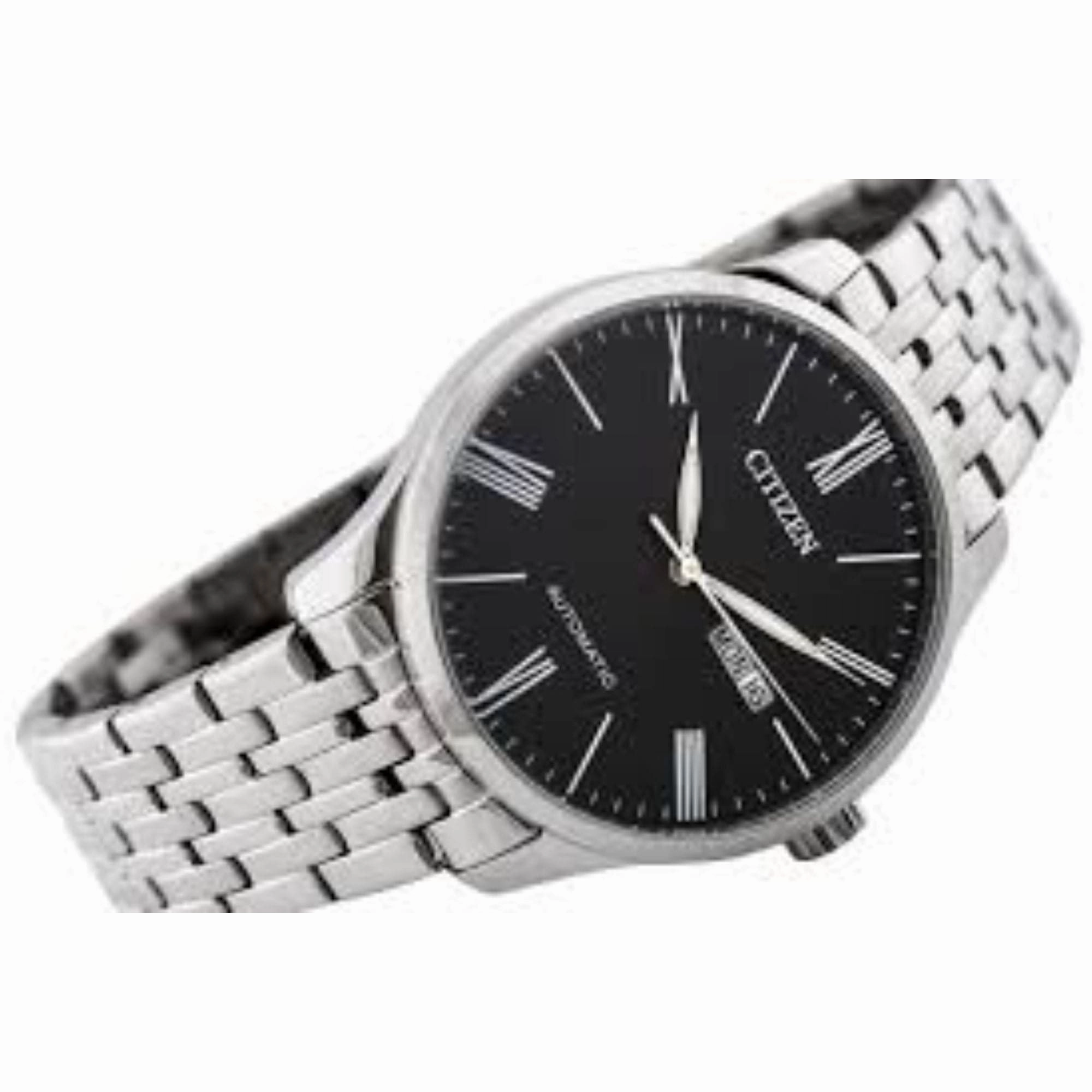 CITIZEN NH8350-59E BLACK DIAL STAINLESS STEEL MEN'S WATCH