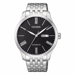 CITIZEN NH8350-59E BLACK DIAL STAINLESS STEEL MEN'S WATCH