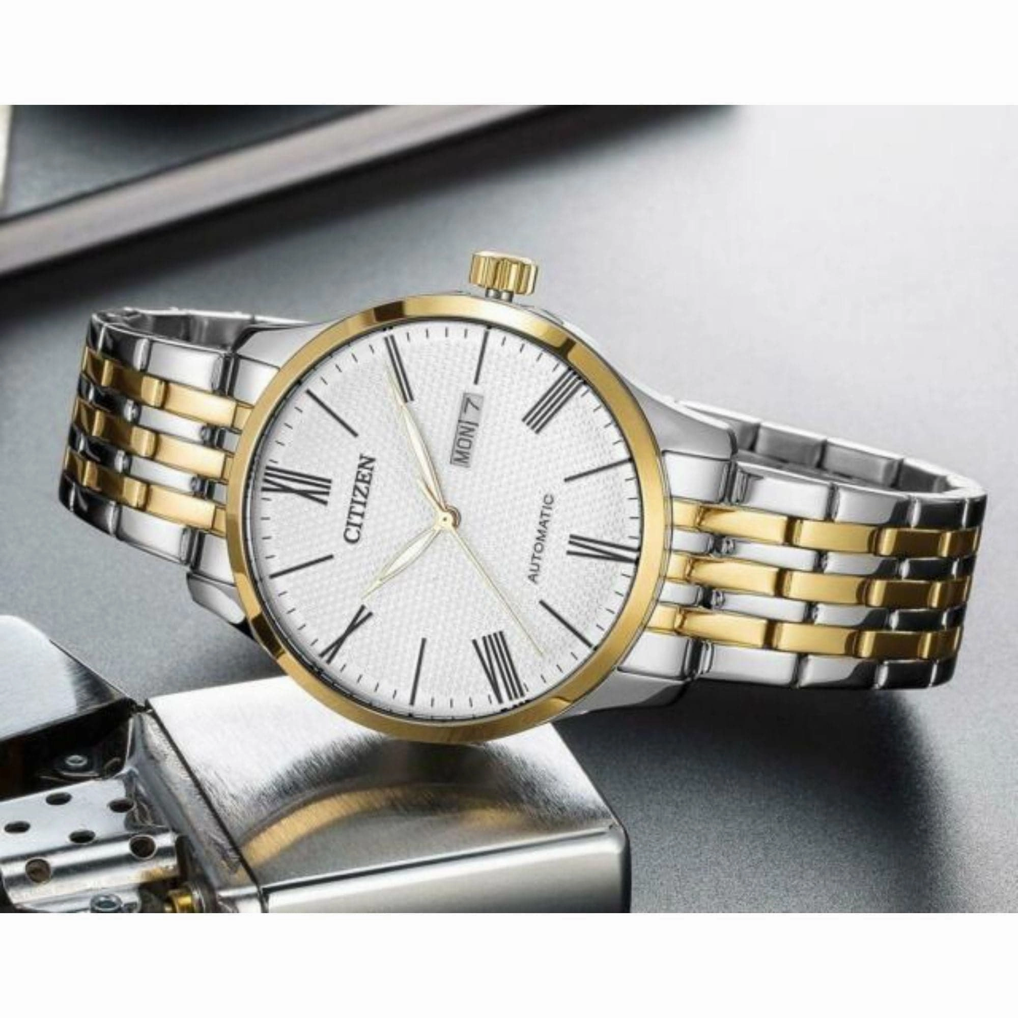CITIZEN NH8354-58A TWO-TONE STAINLESS STEEL MEN'S WATCH