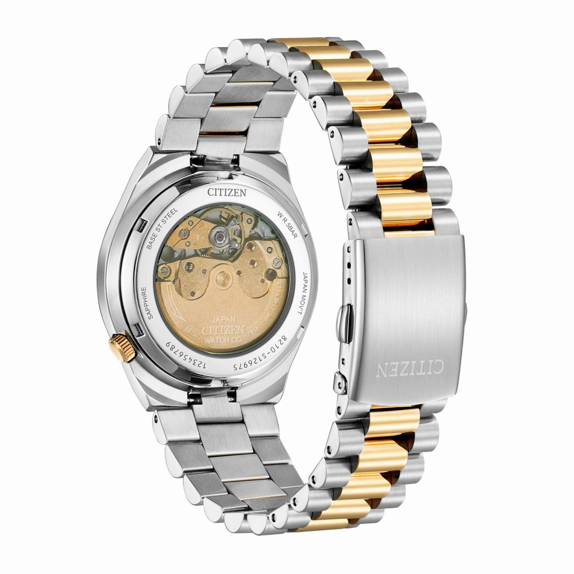CITIZEN NJ0154-80H BLACK DIAL STAINLESS STEEL MEN'S WATCH
