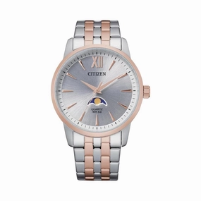 Citizen Silver Dial Two-Tone Stainless Steel Strap Men Watch AK5006-58A