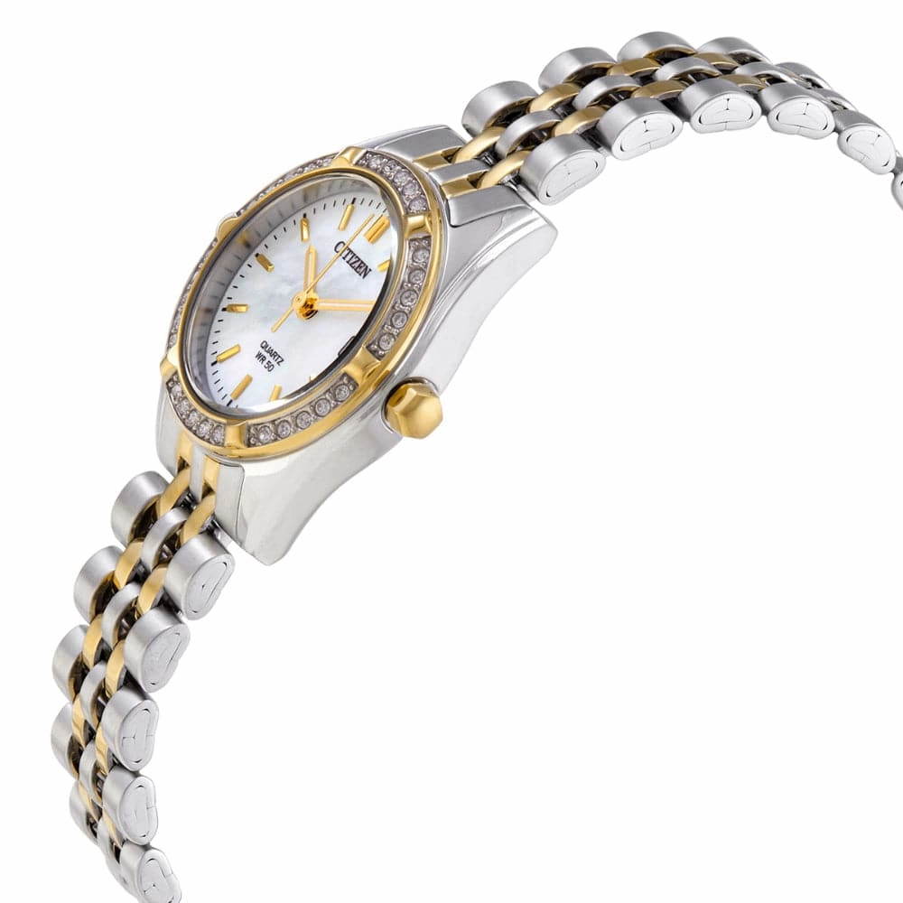 Citizen Silver Dial Two-Tone Stainless Steel Strap Women Watch EU6064-54D