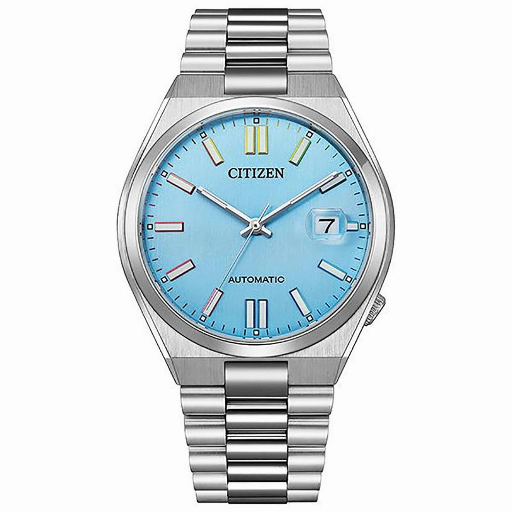 Citizen Tsuyosa Automatic Blue Dial Stainless Steel Sapphire Men's Watch NJ0151-53L