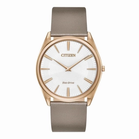 Citizen Women's Eco-Drive Watch - Stiletto Tan Leather Strap | AR3076-08A