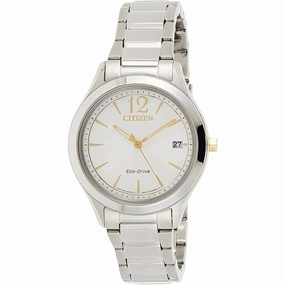 Citizen Women's Watch - Power Reserve White Dial Silver Steel Bracelet | FE6124-85A