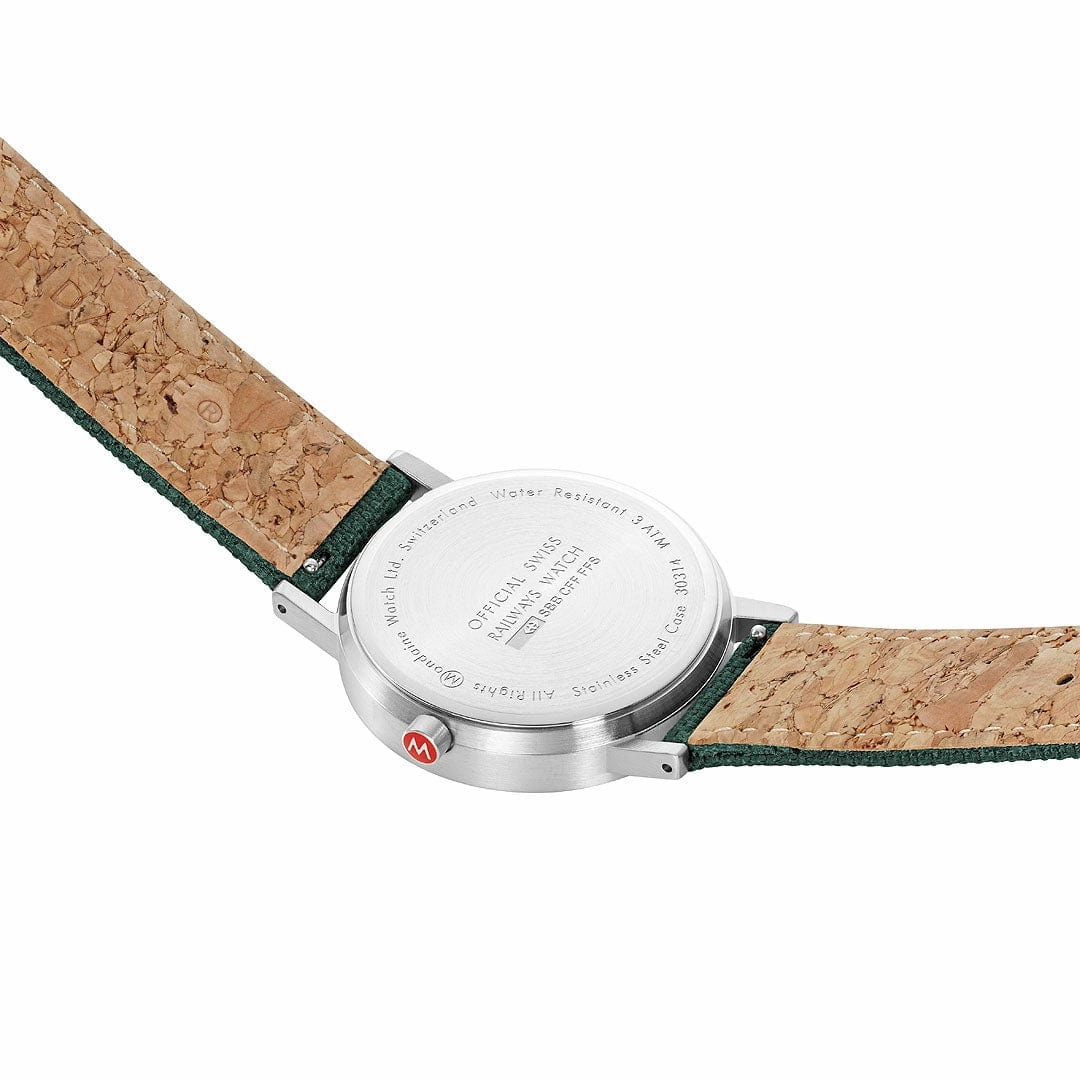 Classic, Brushed Steel, 36 mm, Forest Green Watch