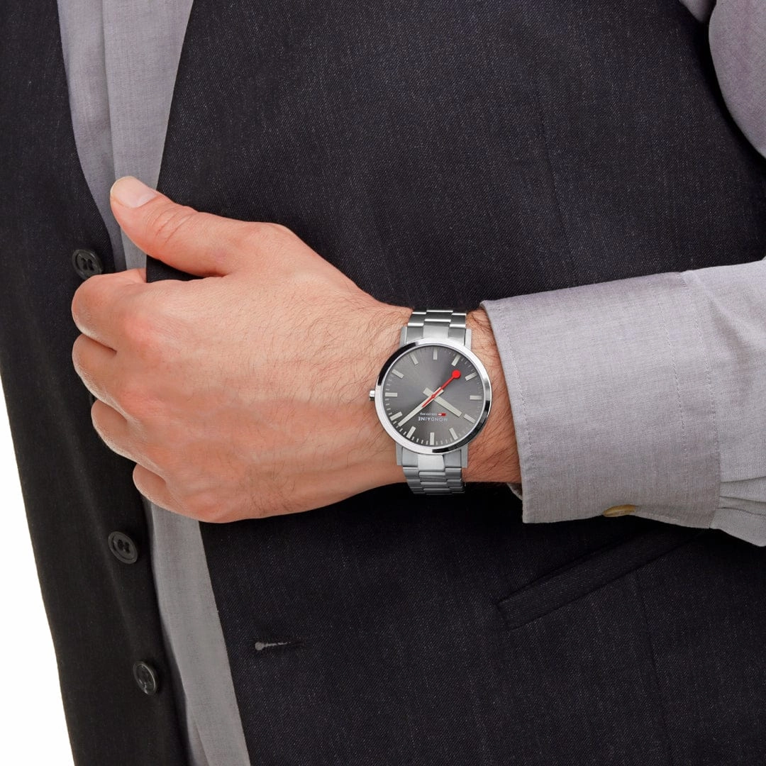 Classic, Brushed Steel, 40 mm, Stainless Steel Watch