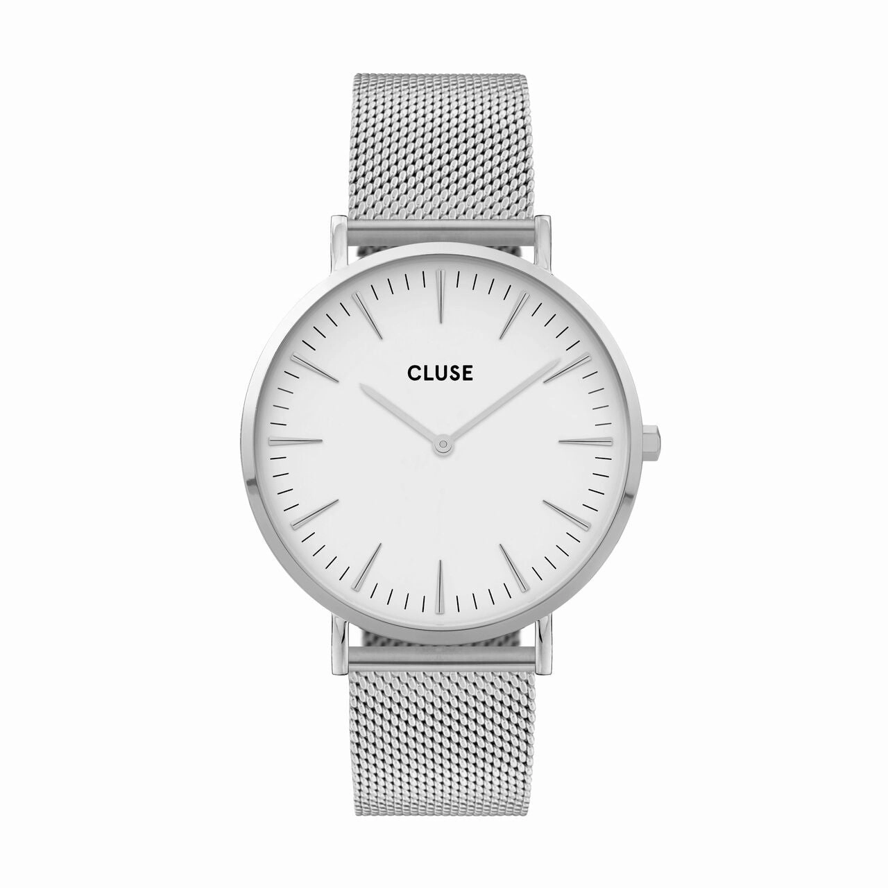 CLUSE Boho Chic Mesh Silver Watch CW0101201002
